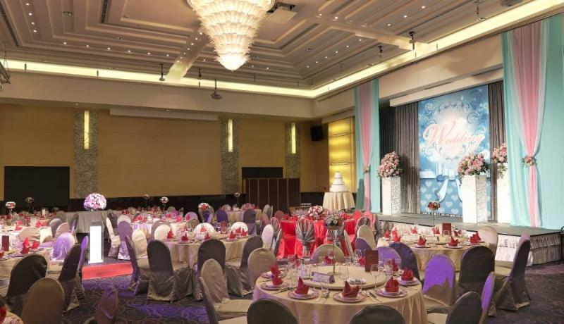 Taipei Garden Hotel - Ximending Eksteriør billede A wedding reception at the Grand Ballroom